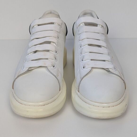 Alexander McQueen Men's Platform Sneakers Black and White 38 - Picture 3 of 15